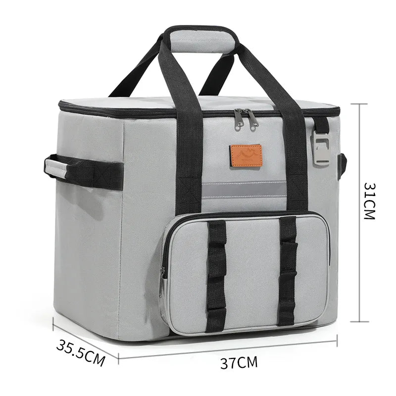 40L insulated cooler backpack - grey